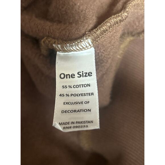 PacSun Teddy Baby Brown Long Sleeve Oversized Graphic Sweatshirt Sweater Top OS - Picture 5 of 5